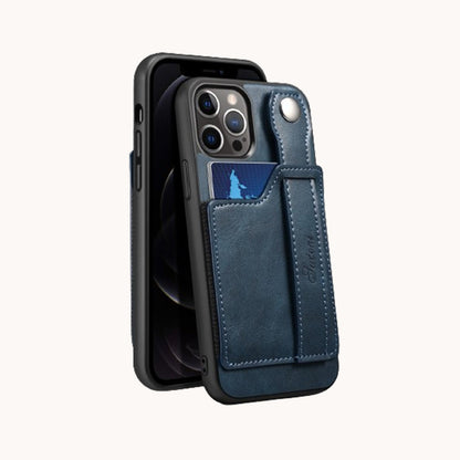 Bakstycke med korttyp Handledsrem Telefonfodral i läder