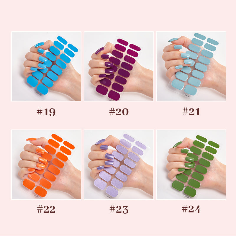 Halvhärdad Gelremsa-Manikyr Hel Klistermärke