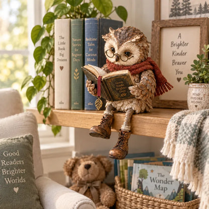 🦉Reading Owl Figurine📚