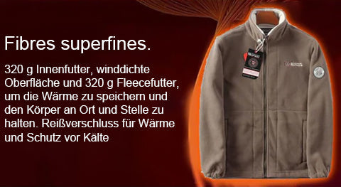 De bästa julklapparna - Tvålagers jacka med huva för män (originalprodukt av hög kvalitet) / vändbar polar fleecejacka