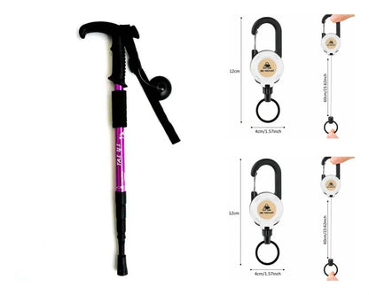 ⛰️Adjustable Aluminum Alloy Trekking Pole