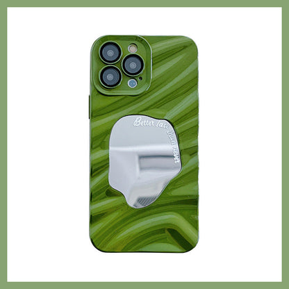 Skrynkligt Oregelbundet Spegelfodral