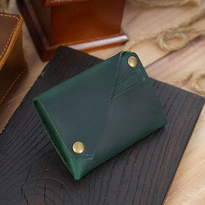 🌟 Vintage Äkta Läder Mynt- & Kortfodral 🌟