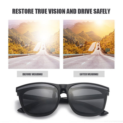 Nya polariserade clip-on solglasögon med uppfällbar desig