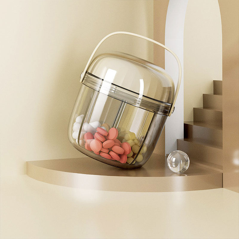 Bärbar pillerlåda för en vecka, sju dagar