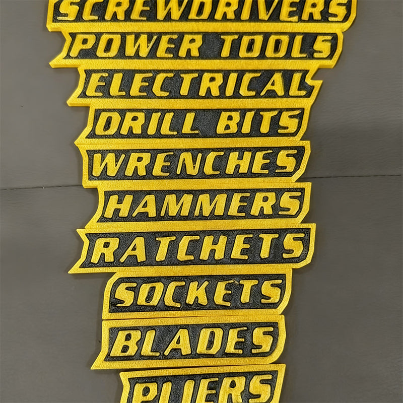 🔧✨ Magnetiska Verktygslåds Etiketter🔧📚