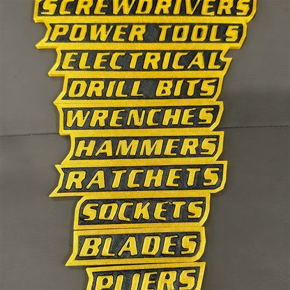 🔧✨ Magnetiska Verktygslåds Etiketter🔧📚