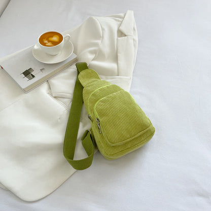Enkel Enfärgad Crossbody-Väska