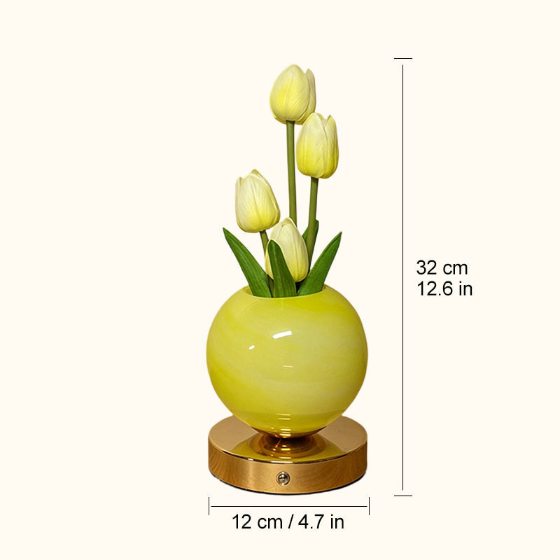🌷Dreamy Tulip Orchid Night Light Romantic Bedside Lamp