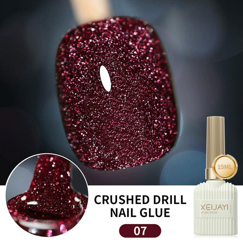 Glitternagellack med hög densitet