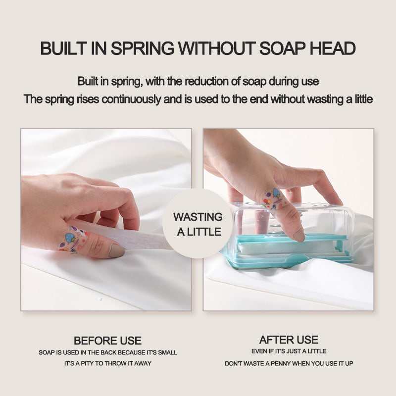 Tvålkopp med avrinningshål och fjäder