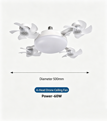 🌀New E27 Socket Ceiling Fan Light – 2-in-1 Silent LED Fan with Remote Control, Energy-Saving Cooling & Lighting Combo for the Home Bedroom