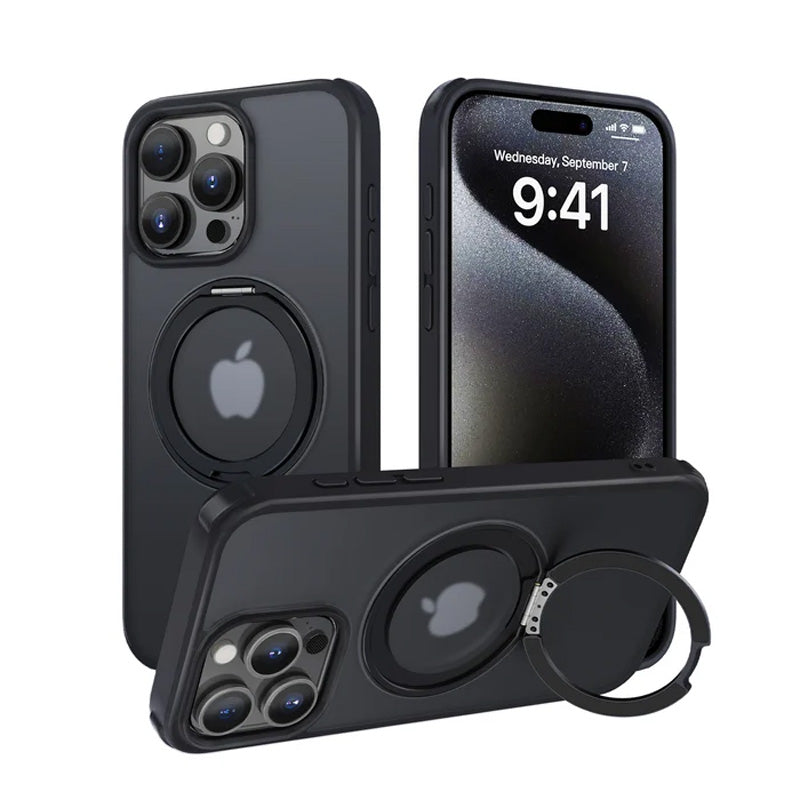 Det senaste roterbara magnetiska stativet Frostat telefonskal