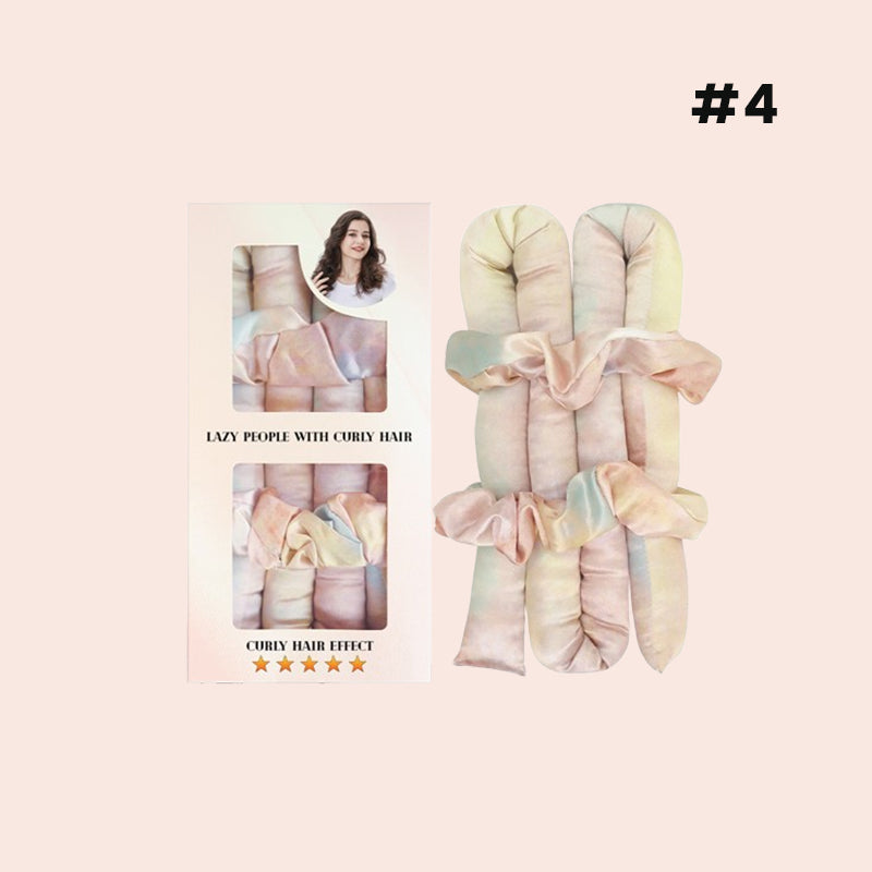 🌸 Satin Heatless Curling Rod Kit - enkla lockar, en hårvänlig skönhetshemlighet!