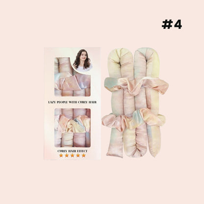 🌸 Satin Heatless Curling Rod Kit - enkla lockar, en hårvänlig skönhetshemlighet!