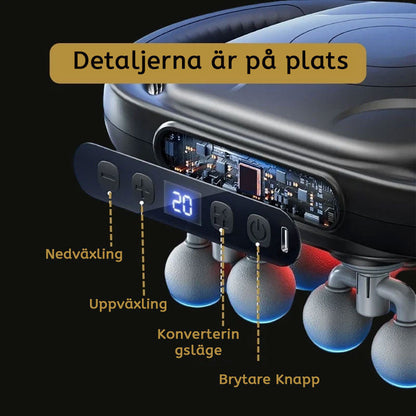 8 huvuden hästmassagepistol