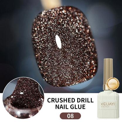 Glitternagellack med hög densitet
