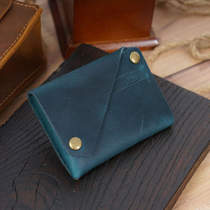 🌟 Vintage Äkta Läder Mynt- & Kortfodral 🌟