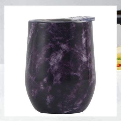 Creative Eggshell Cup - 12oz Stainless Steel Wine Cup