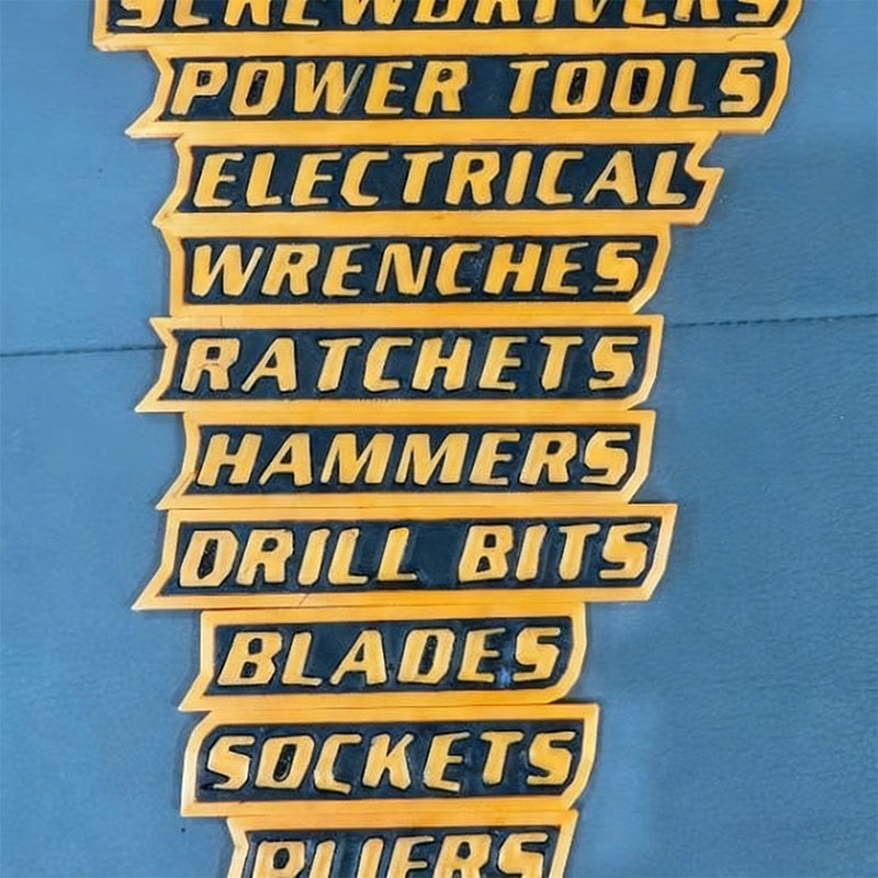 🔧✨ Magnetiska Verktygslåds Etiketter🔧📚