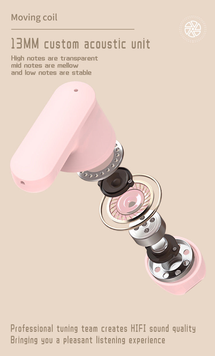 Smarta Bluetooth-hörlurar med stor skärm och slider