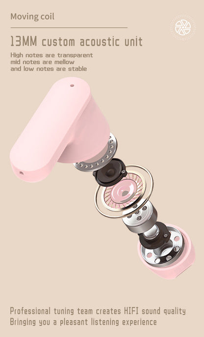 Smarta Bluetooth-hörlurar med stor skärm och slider