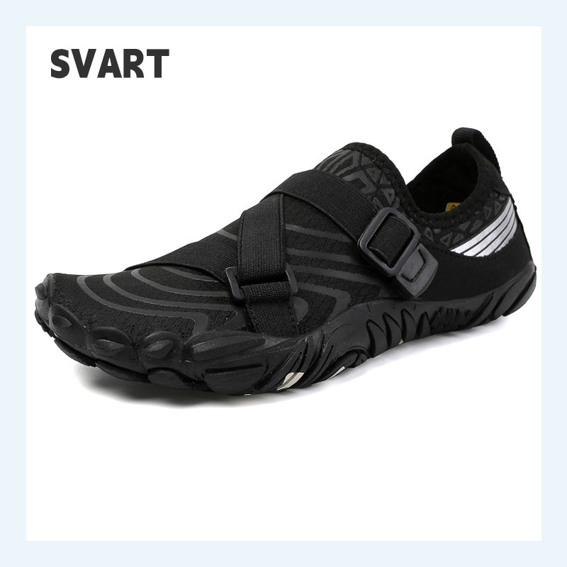 Män och kvinnors strand simning utomhus vandring och bergsklättring cykelskor