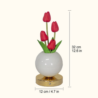 🌷Dreamy Tulip Orchid Night Light Romantic Bedside Lamp