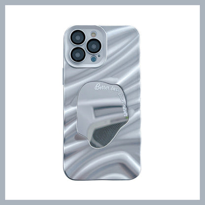 Skrynkligt Oregelbundet Spegelfodral