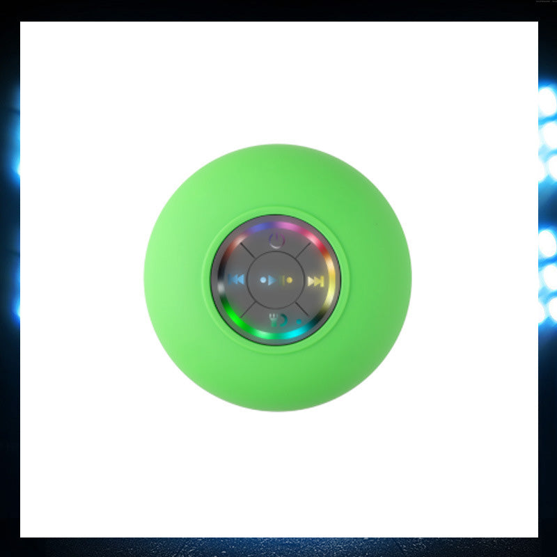 Stor Sugkopp LED-Ljus Vattentät Bluetooth-Högtalare