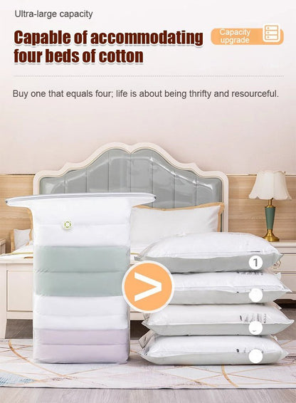 Återanvändbara förvaringspåsar med vakuumfri kompression