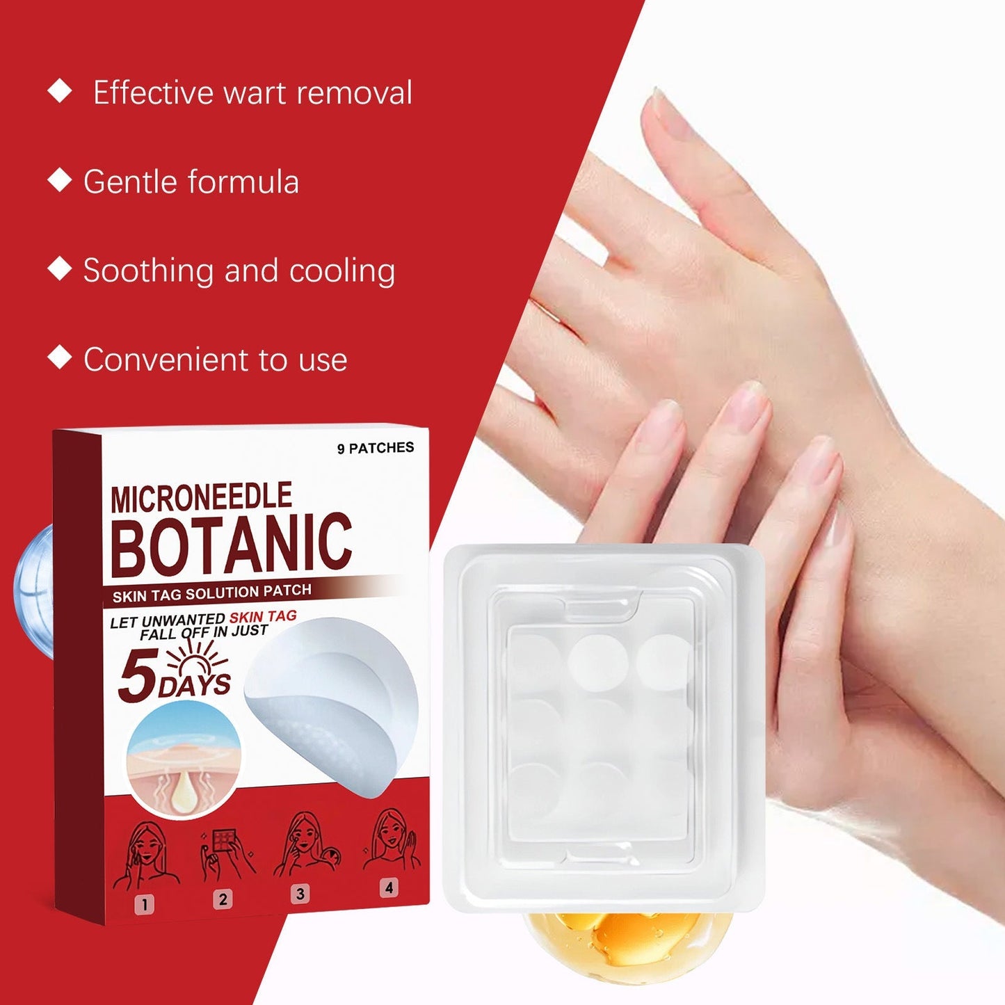 Painless Skin Tag & Wart Removal Patches