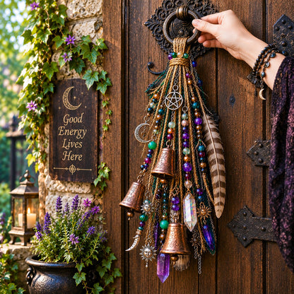 🔮Witch door decoration bell | 🌙Bells, Crystals & Celestial Hanging Decor