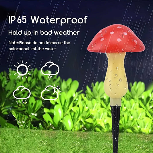 🍄Solar Powered Mushroom Shaped Garden Glow Light