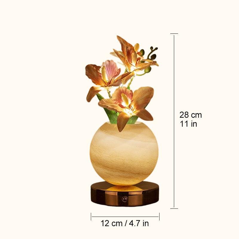 🌷Dreamy Tulip Orchid Night Light Romantic Bedside Lamp