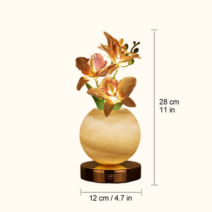 🌷Dreamy Tulip Orchid Night Light Romantic Bedside Lamp