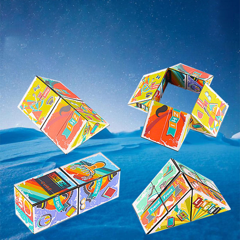 Supercool geometrisk 3D-magnetisk magisk kub