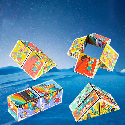 Supercool geometrisk 3D-magnetisk magisk kub