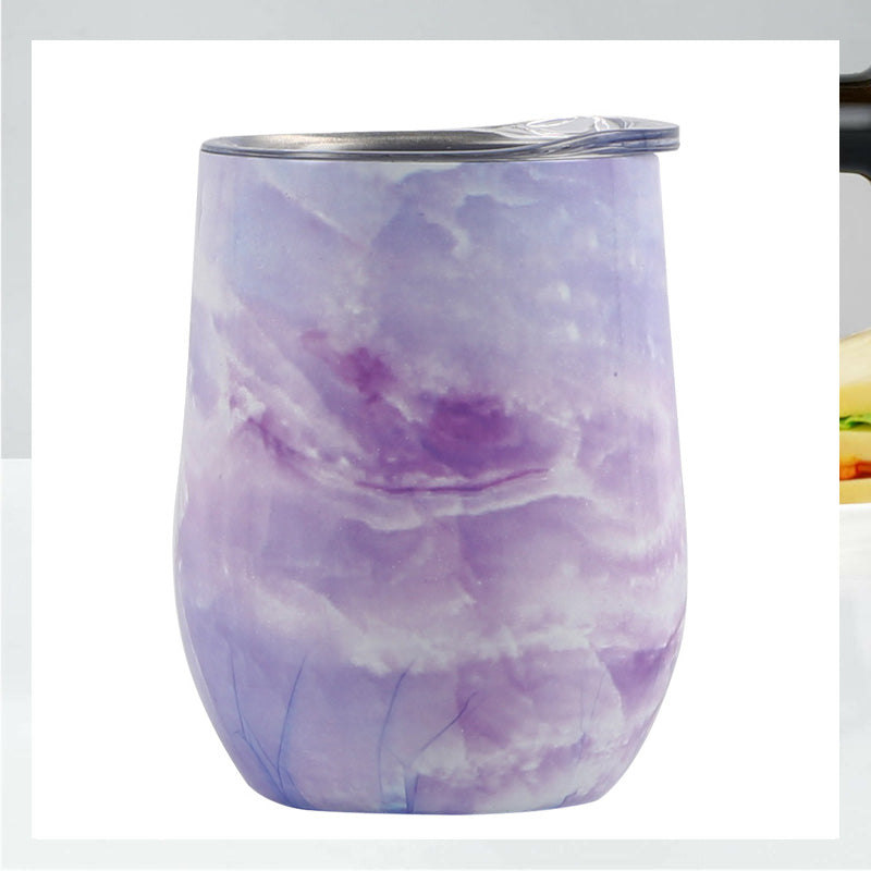 Creative Eggshell Cup - 12oz Stainless Steel Wine Cup