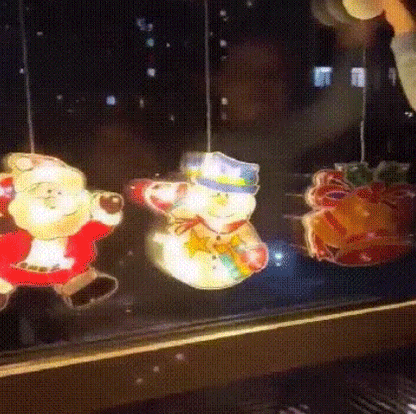 🎄Weihnachtliche Lichterketten im Fenster