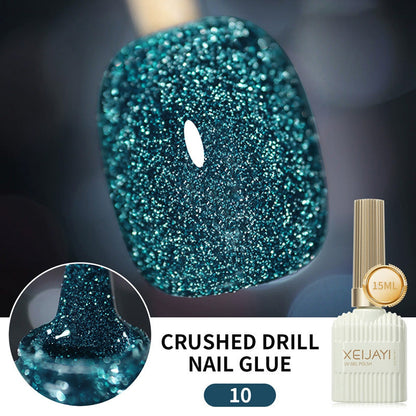Glitternagellack med hög densitet