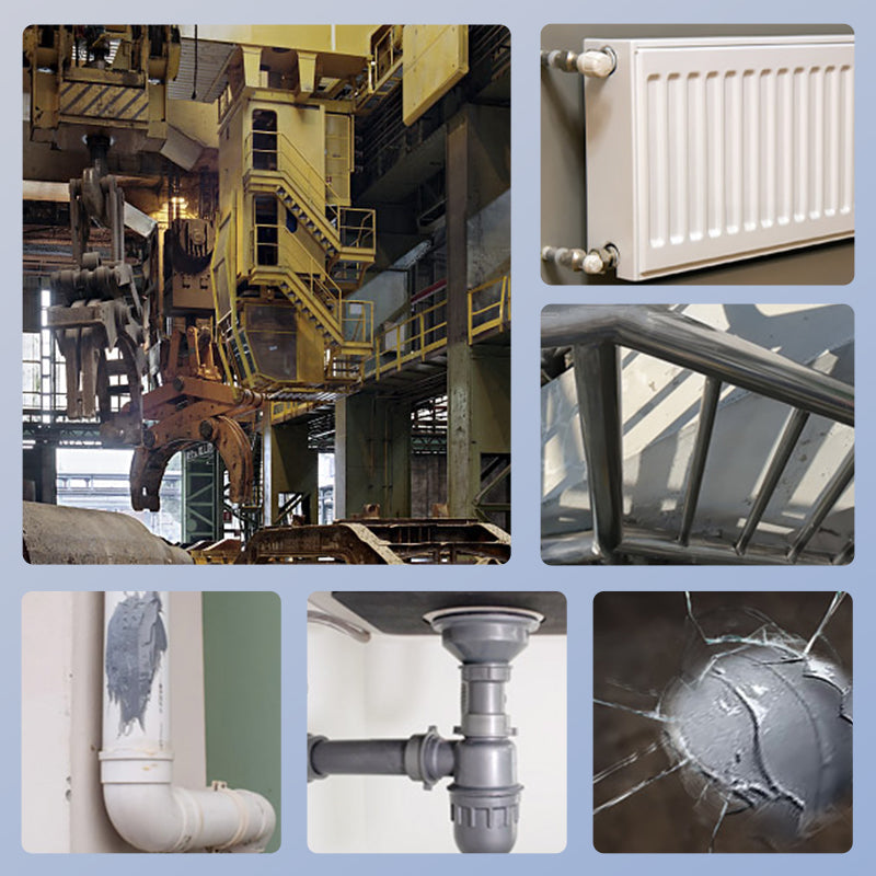 Värmebeständigt vattentätt metallreparationslim