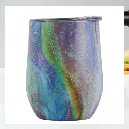 Creative Eggshell Cup - 12oz Stainless Steel Wine Cup