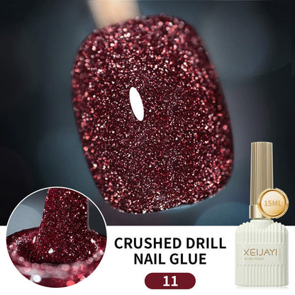 Glitternagellack med hög densitet