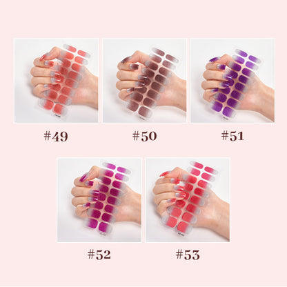 Halvhärdad Gelremsa-Manikyr Hel Klistermärke