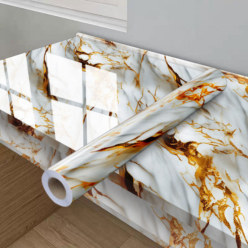 Marble Self-Adhesive Contact Paper - Waterproof & Oil-Proof Kitchen Backsplash & Countertop Decor
