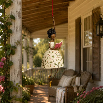 💃🌸 Whimsical Dancing Lady Hanging Ornament —  Let Your Space Dance