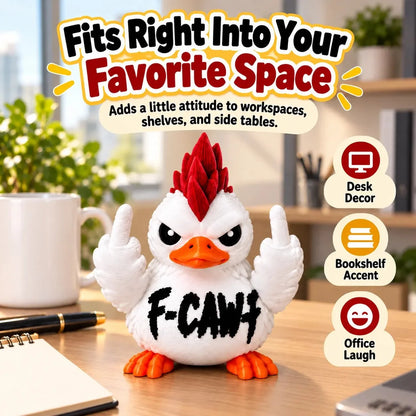 🦆Funny Attitude Desk Buddies – Bad Attitude Duck & Grumpy Raven