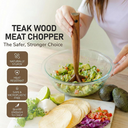 🔥Teak Wooden Meat Chopper