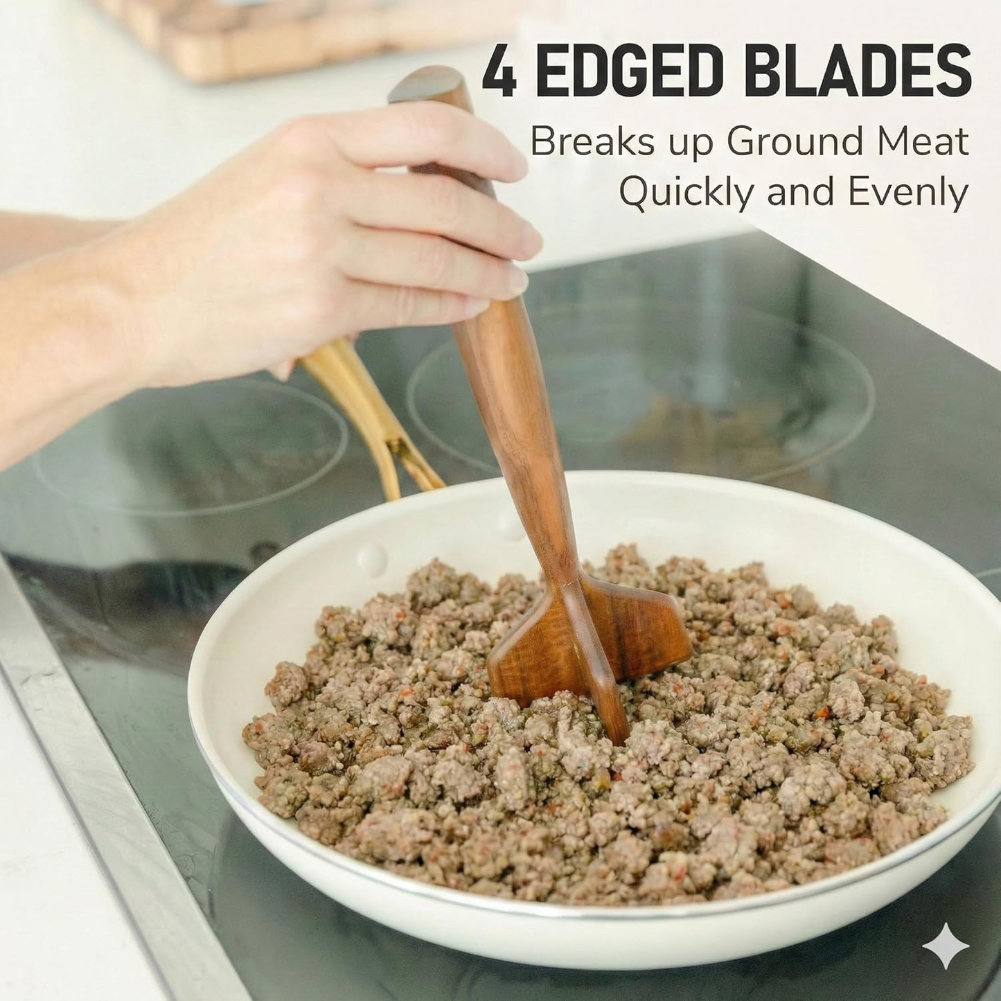 🔥Teak Wooden Meat Chopper